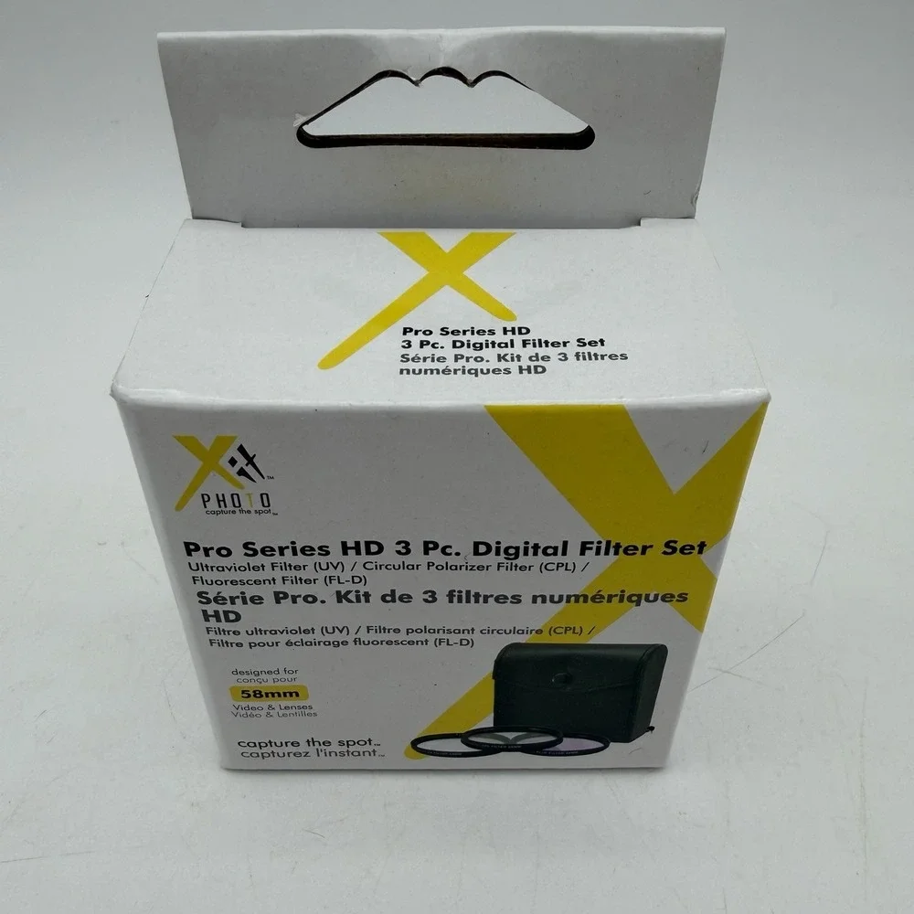 Xit 58mm 3-Piece Multi Coated Glass Filter Kit UV, CP & FLD Filter